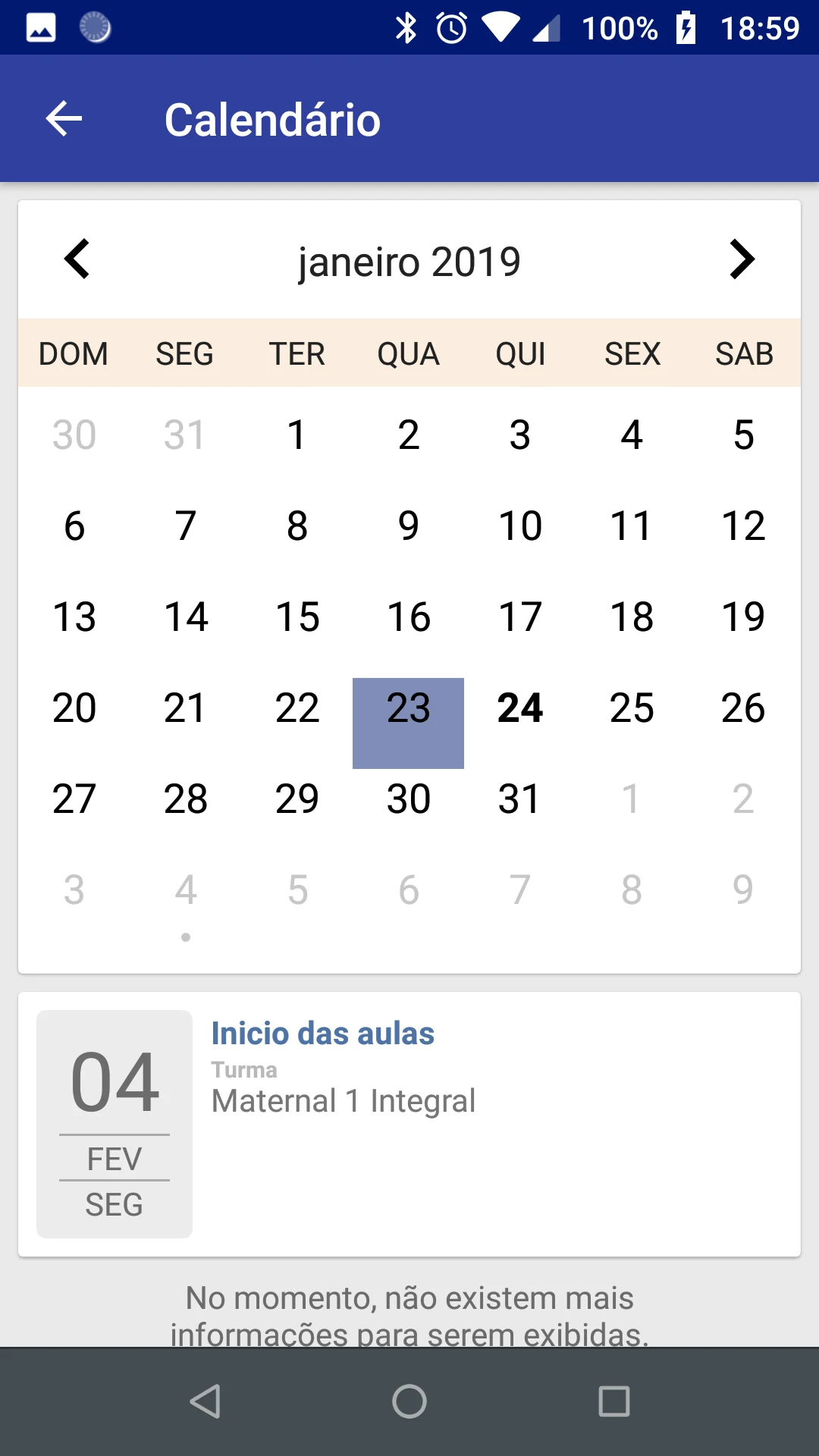 Agenda Colégio Primeira Classe screenshot