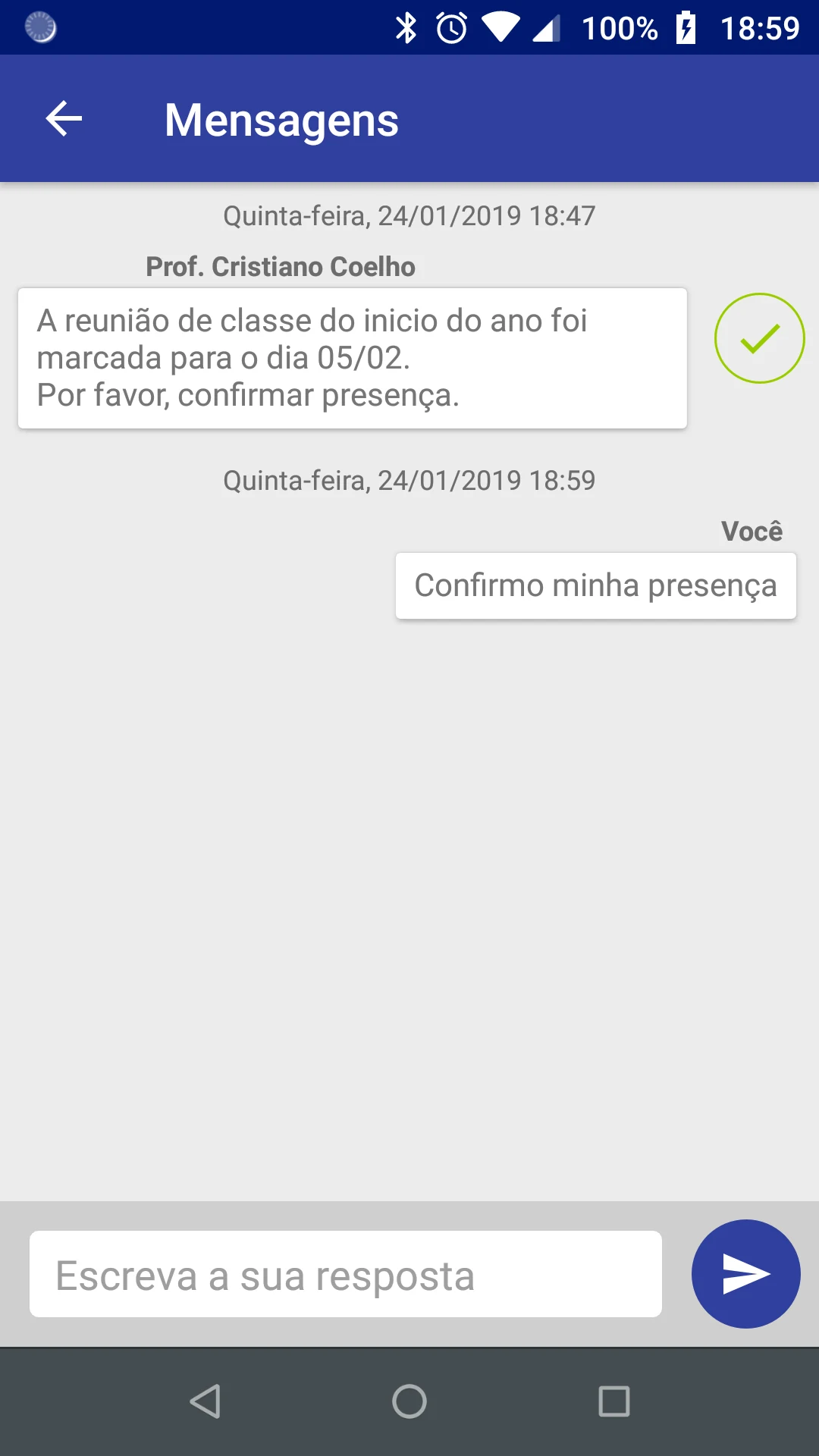 Agenda Colégio Primeira Classe screenshot