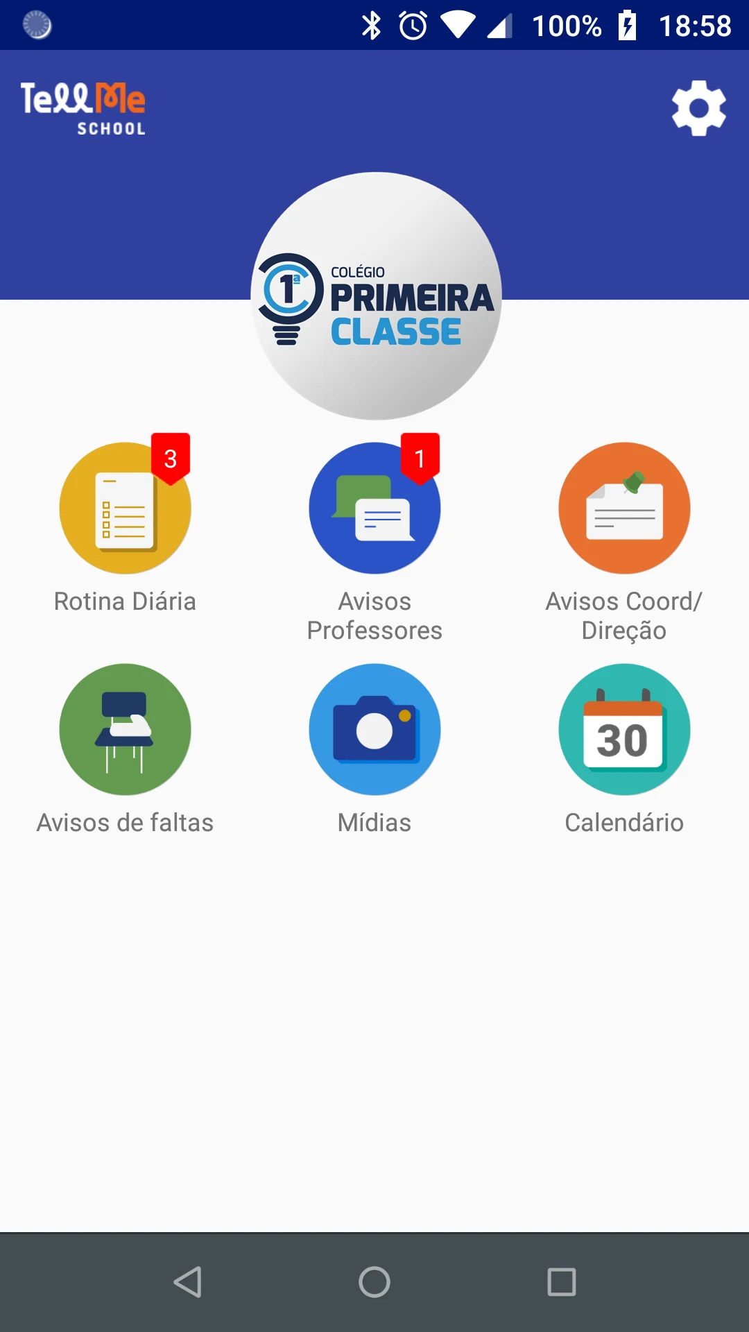 Agenda Colégio Primeira Classe screenshot